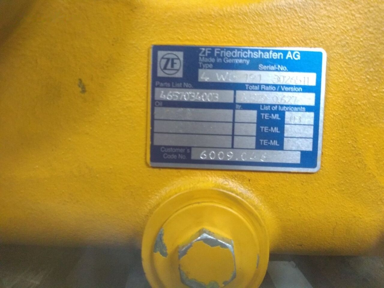 4 WG 191 4657.034.003 for Konecranes - Hộp số: hình 3 4 WG 191 4657.034.003 for Konecranes - Hộp số: hình 3