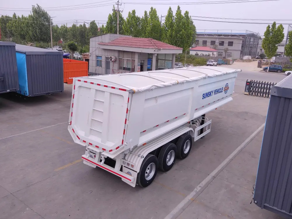 SUNSKY 40cbm 3-axle tipper trailer - Sơ mi rơ moóc ben: hình 3 SUNSKY 40cbm 3-axle tipper trailer - Sơ mi rơ moóc ben: hình 3