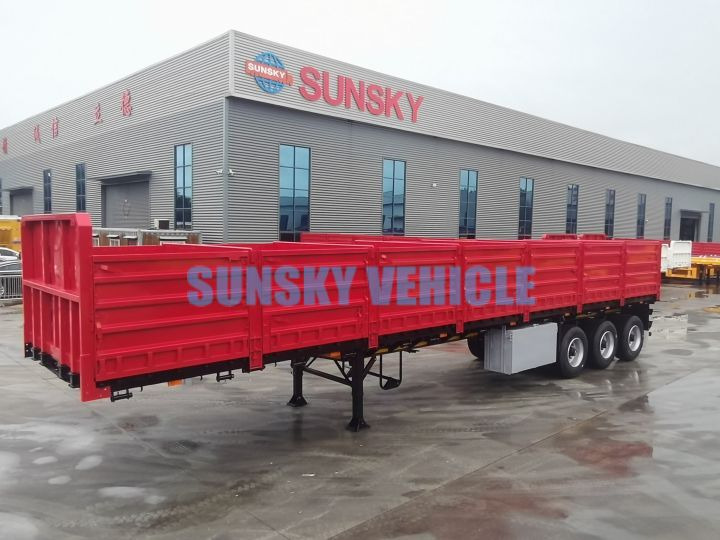 Sơ mi rơ moóc thùng lửng/ Phẳng để vận chuyển vật liệu cồng kềnh mới SUNSKY Drop Side semi trailer: hình 11 Sơ mi rơ moóc thùng lửng/ Phẳng để vận chuyển vật liệu cồng kềnh mới SUNSKY Drop Side semi trailer: hình 11