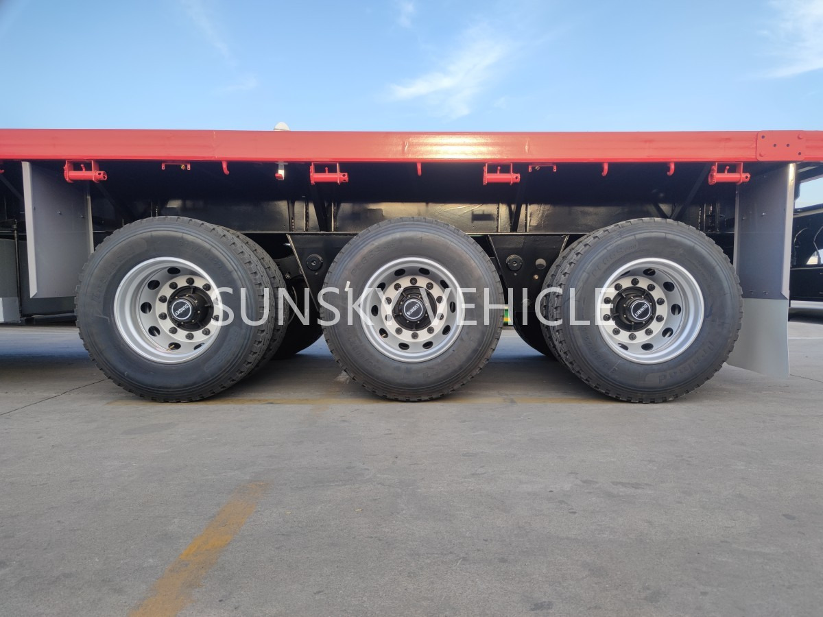 SUNSKY Flatbed Trailer with henred type axles and suspension - Sơ mi rơ moóc thùng lửng/ Phẳng: hình 4 SUNSKY Flatbed Trailer with henred type axles and suspension - Sơ mi rơ moóc thùng lửng/ Phẳng: hình 4