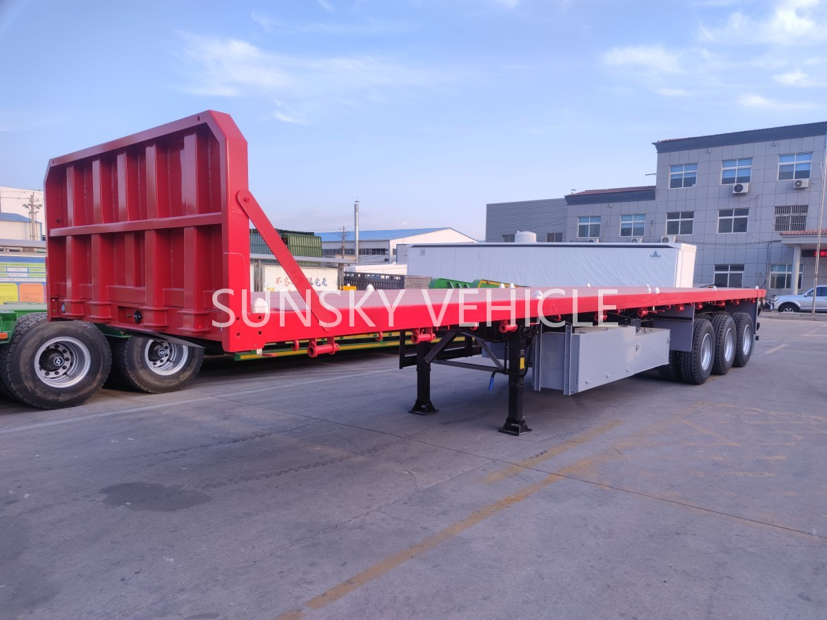 SUNSKY Flatbed Trailer with henred type axles and suspension - Sơ mi rơ moóc thùng lửng/ Phẳng: hình 1 SUNSKY Flatbed Trailer with henred type axles and suspension - Sơ mi rơ moóc thùng lửng/ Phẳng: hình 1