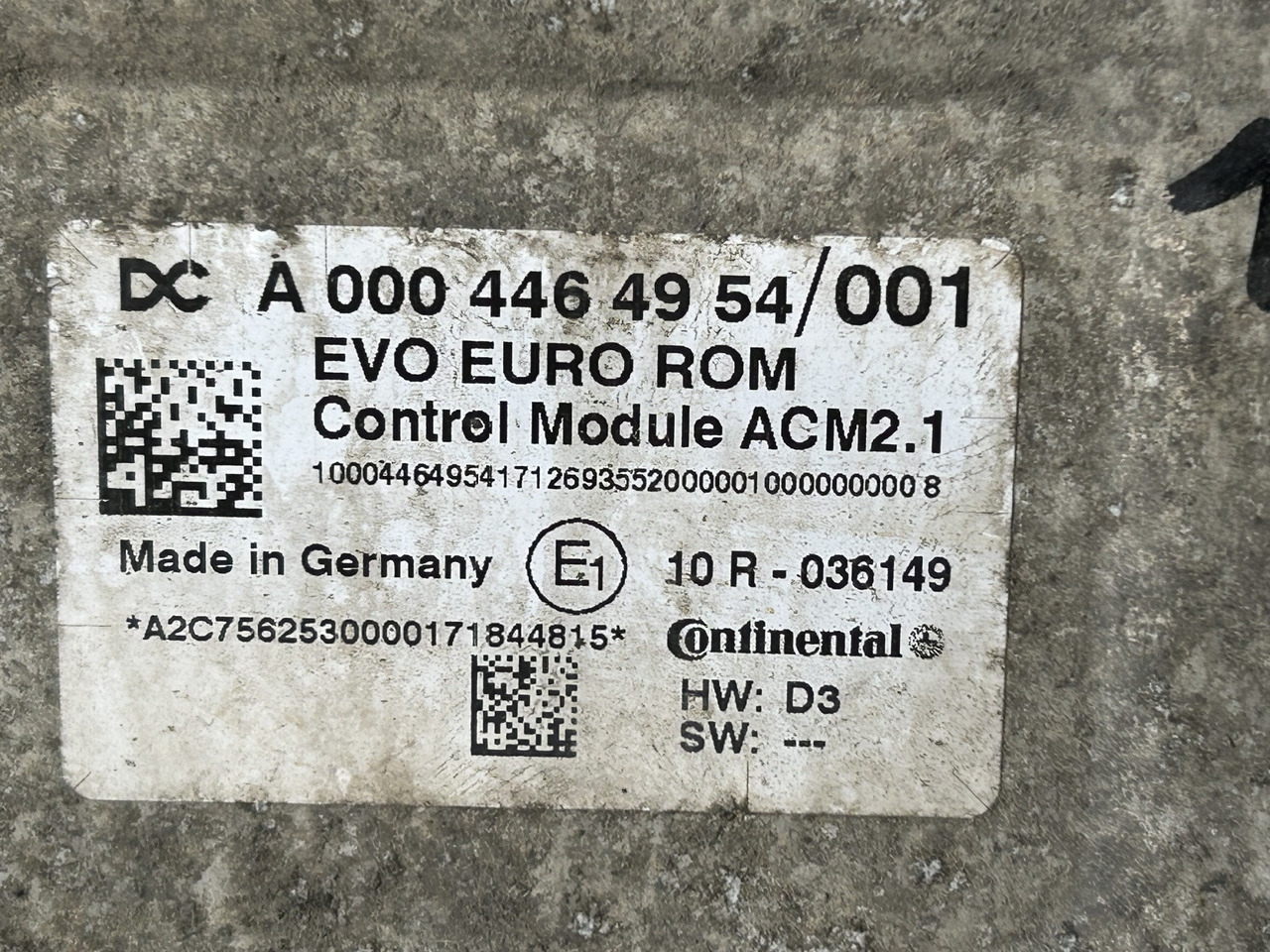 MERCEDES ACTROS MP4 ACM 2.1 A0004464954 - ECU cho Xe tải: hình 3 MERCEDES ACTROS MP4 ACM 2.1 A0004464954 - ECU cho Xe tải: hình 3