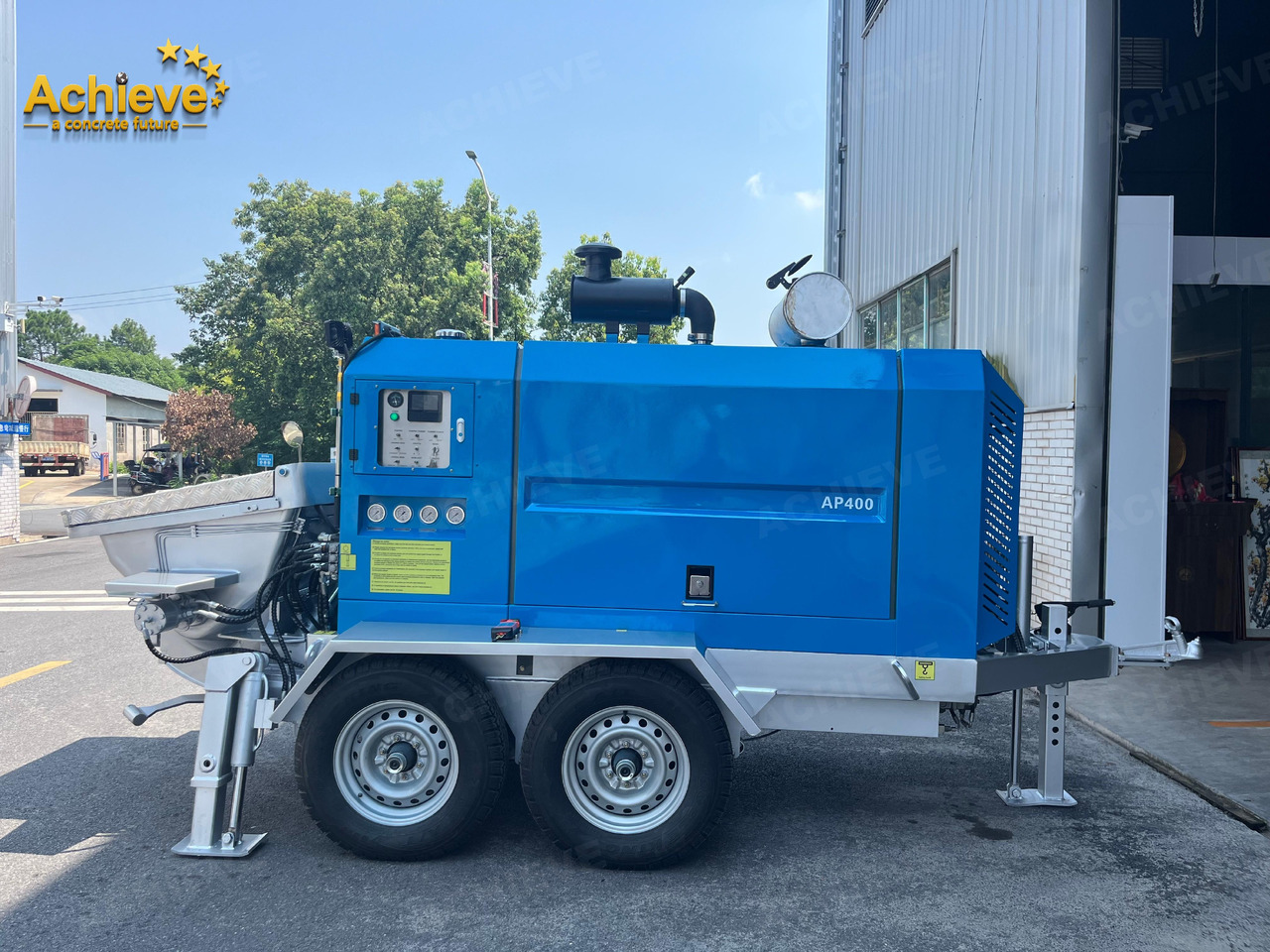 ACHIEVE ACHIEVE AP400 Concrete Trailer Pump For Australia/US EPA /CE Version 【ACHIEVE】100% BRAND NEW !!! - Máy bơm bê tông tĩnh: hình 2 ACHIEVE ACHIEVE AP400 Concrete Trailer Pump For Australia/US EPA /CE Version 【ACHIEVE】100% BRAND NEW !!! - Máy bơm bê tông tĩnh: hình 2