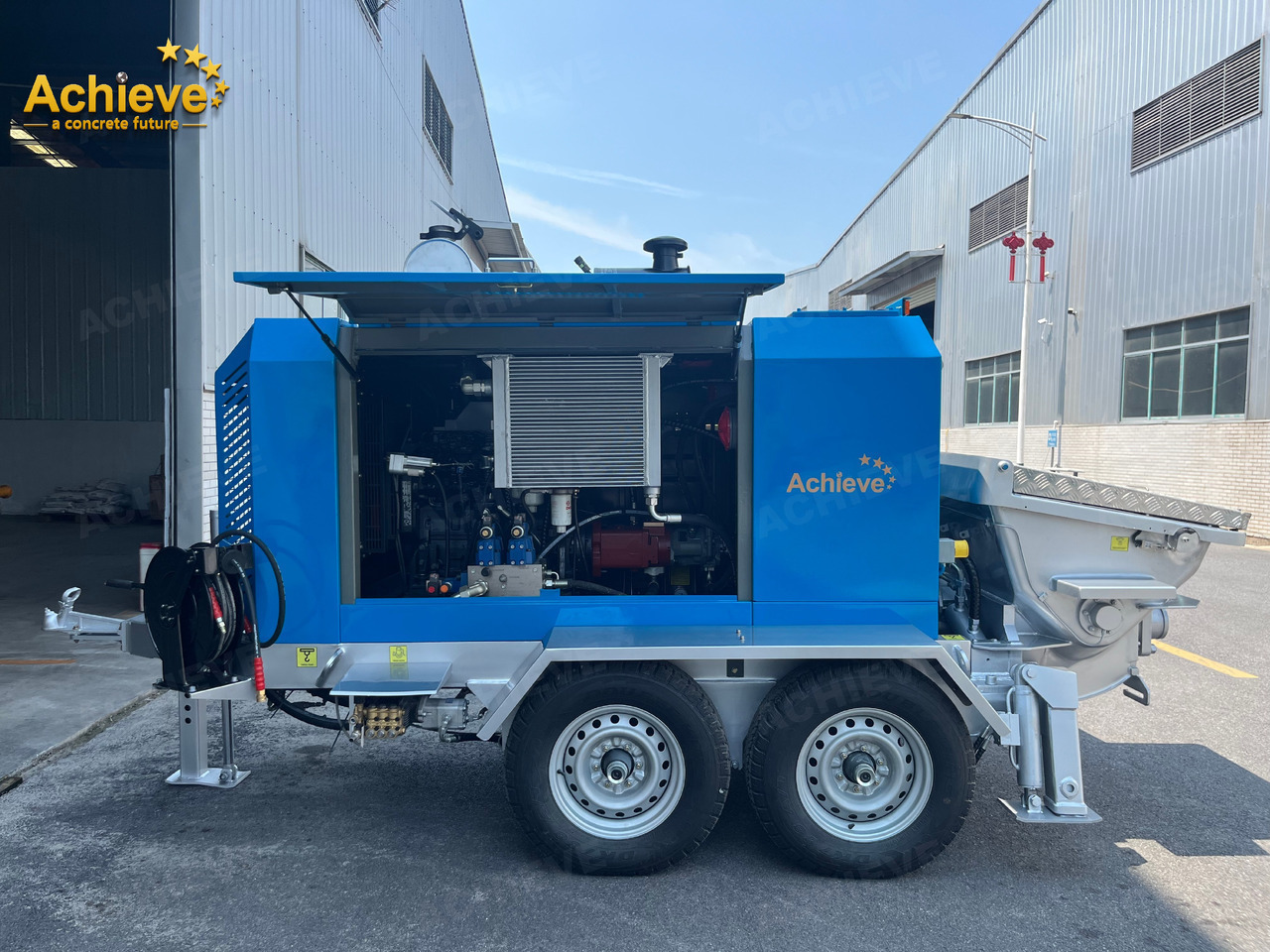 ACHIEVE ACHIEVE AP400 Concrete Trailer Pump For Australia/US EPA /CE Version 【ACHIEVE】100% BRAND NEW !!! - Máy bơm bê tông tĩnh: hình 4 ACHIEVE ACHIEVE AP400 Concrete Trailer Pump For Australia/US EPA /CE Version 【ACHIEVE】100% BRAND NEW !!! - Máy bơm bê tông tĩnh: hình 4