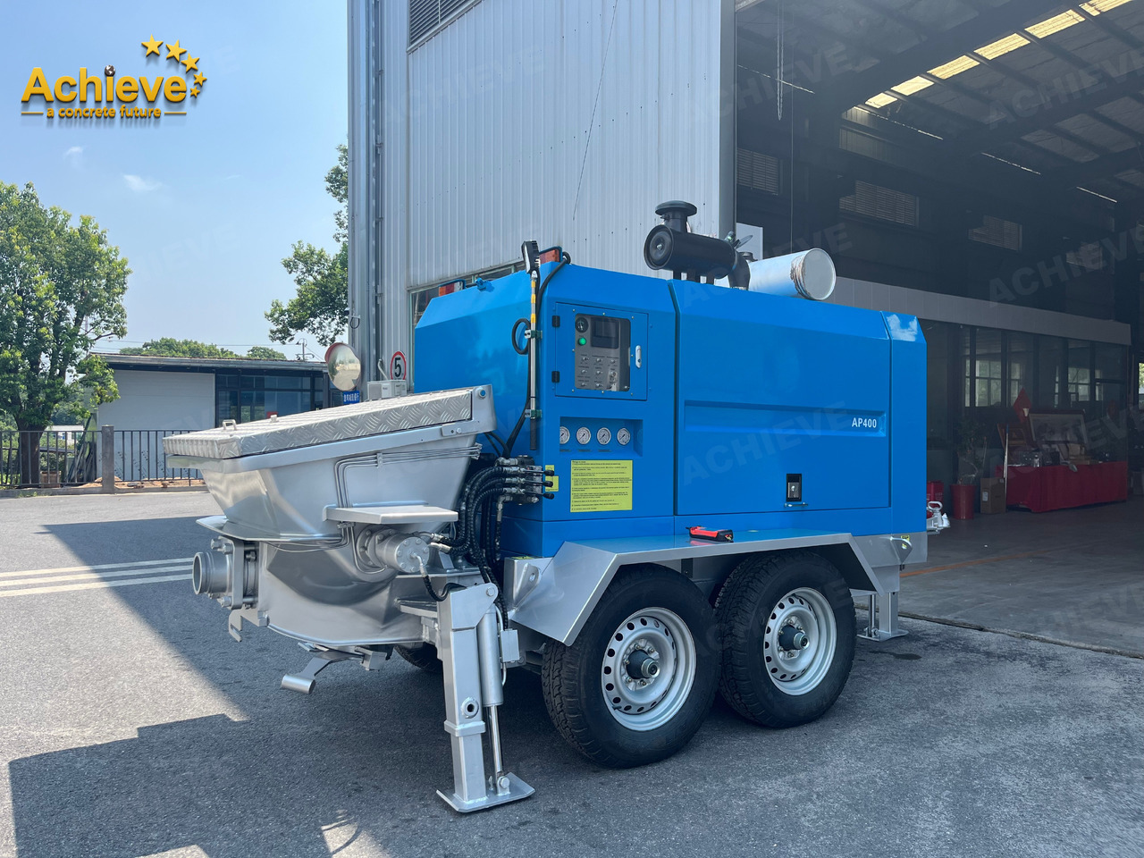 ACHIEVE ACHIEVE AP400 Concrete Trailer Pump For Australia/US EPA /CE Version 【ACHIEVE】100% BRAND NEW !!! - Máy bơm bê tông tĩnh: hình 3 ACHIEVE ACHIEVE AP400 Concrete Trailer Pump For Australia/US EPA /CE Version 【ACHIEVE】100% BRAND NEW !!! - Máy bơm bê tông tĩnh: hình 3