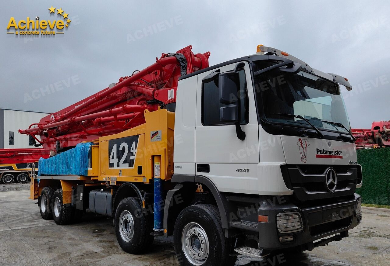 PUTZMEISTER Mercedes-Benz Actros 4141 concrete pumpM42-4R 170 m³【ACHIEVE】TOP CONDITION!!! - Xe bơm bê tông: hình 4 PUTZMEISTER Mercedes-Benz Actros 4141 concrete pumpM42-4R 170 m³【ACHIEVE】TOP CONDITION!!! - Xe bơm bê tông: hình 4