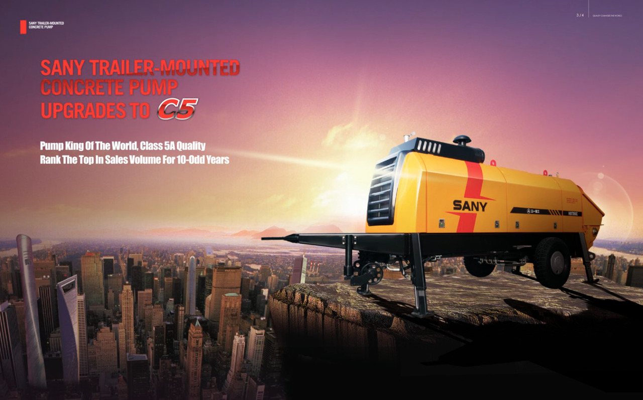 SANY 【ACHIEVE】TOP CONDITION!!! demo new low hours Sany Concrete Trailer Pump 2017 HBT5008C-5S - Máy bơm bê tông tĩnh: hình 5 SANY 【ACHIEVE】TOP CONDITION!!! demo new low hours Sany Concrete Trailer Pump 2017 HBT5008C-5S - Máy bơm bê tông tĩnh: hình 5