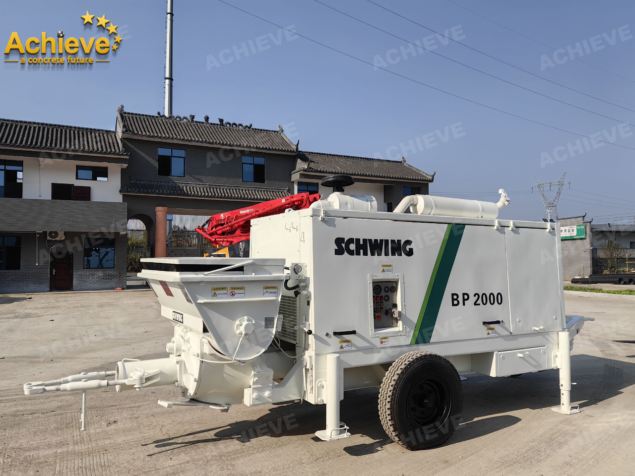 Schwing BP2000 5000kg 2008 Concrete Pump With Brand New High Quality 【ACHIEVE】 TOP CONDITION!!! - Máy bơm bê tông tĩnh: hình 3 Schwing BP2000 5000kg 2008 Concrete Pump With Brand New High Quality 【ACHIEVE】 TOP CONDITION!!! - Máy bơm bê tông tĩnh: hình 3