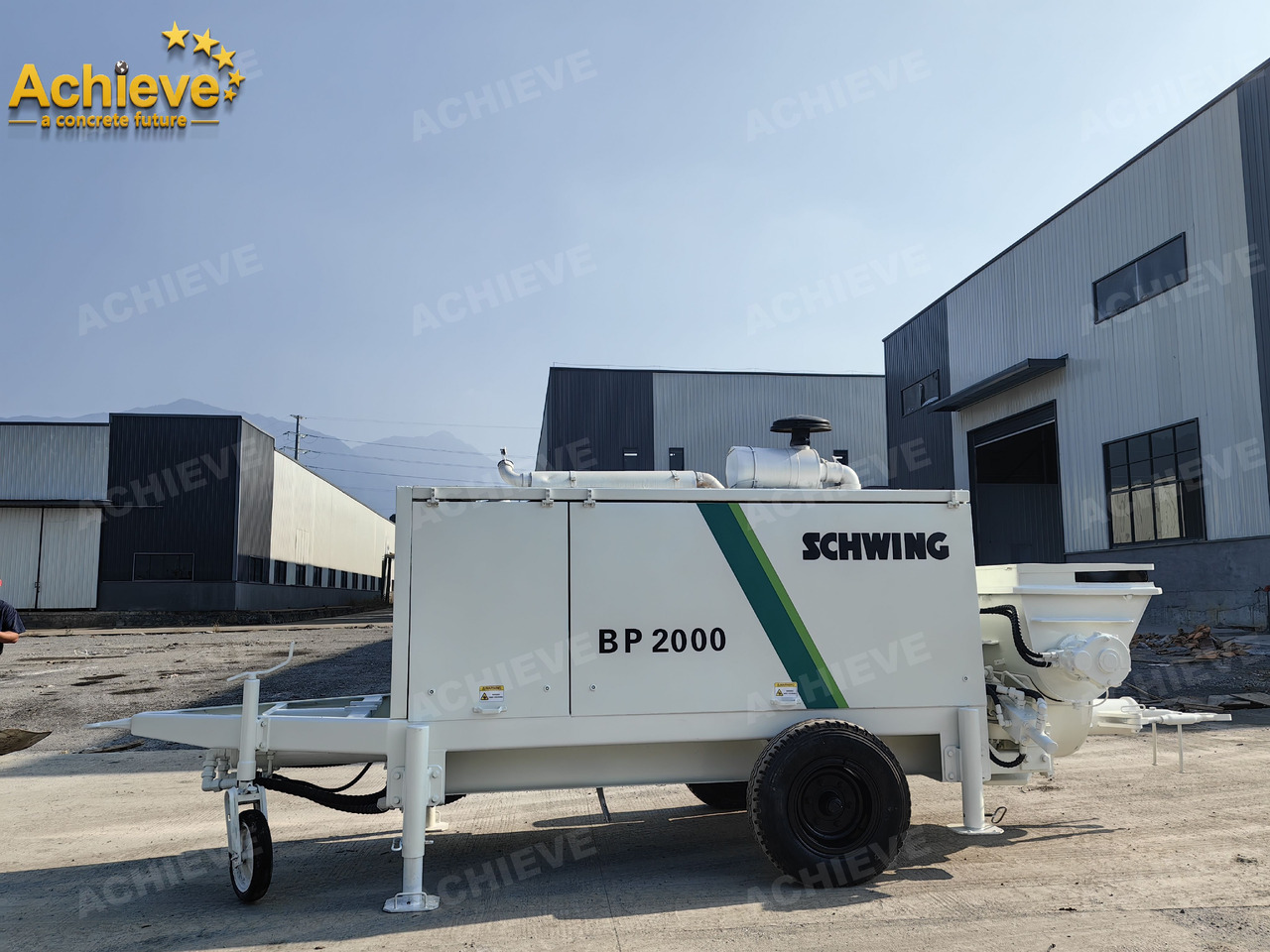 Schwing BP2000 5000kg 2008 Concrete Pump With Brand New High Quality 【ACHIEVE】 TOP CONDITION!!! - Máy bơm bê tông tĩnh: hình 1 Schwing BP2000 5000kg 2008 Concrete Pump With Brand New High Quality 【ACHIEVE】 TOP CONDITION!!! - Máy bơm bê tông tĩnh: hình 1
