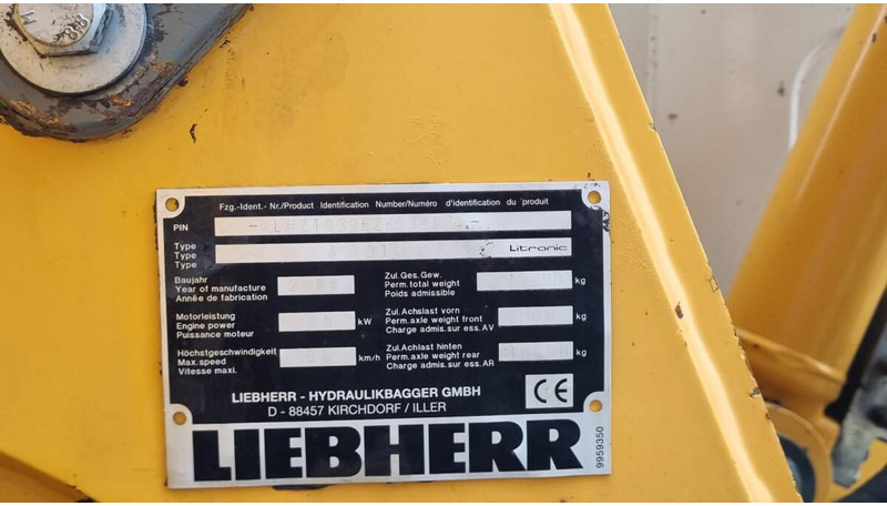 Liebherr A314 Li - Máy xúc bánh lốp: hình 5 Liebherr A314 Li - Máy xúc bánh lốp: hình 5