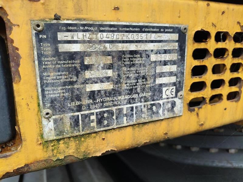 Liebherr A924C Li - Máy xúc bánh lốp: hình 2 Liebherr A924C Li - Máy xúc bánh lốp: hình 2