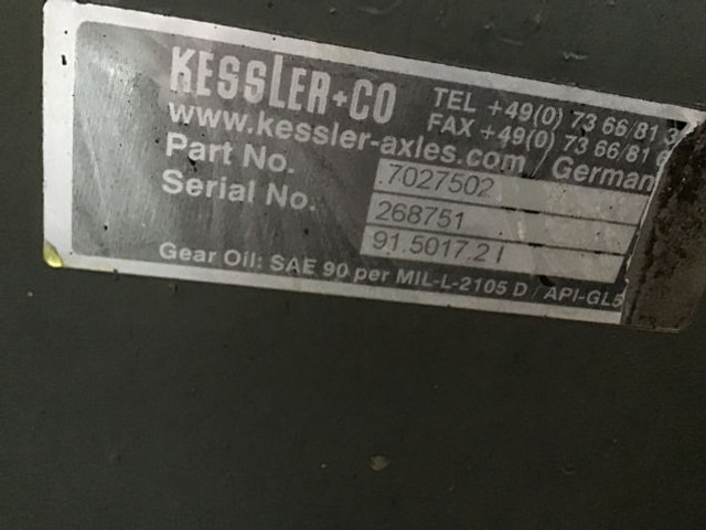 Liebherr Axle - Trục trước: hình 5 Liebherr Axle - Trục trước: hình 5