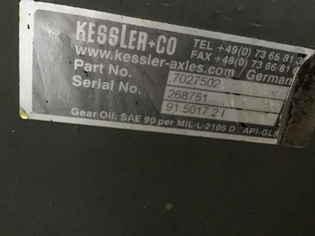 Liebherr Axle - Trục trước: hình 2 Liebherr Axle - Trục trước: hình 2