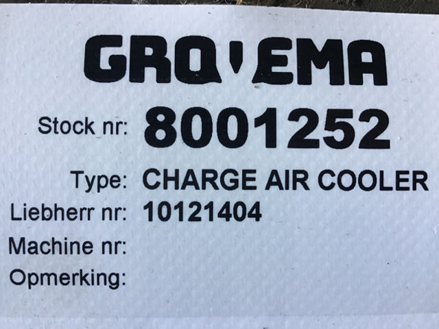 Liebherr Charge Air Cooler - Bộ làm mát liên hợp: hình 4 Liebherr Charge Air Cooler - Bộ làm mát liên hợp: hình 4
