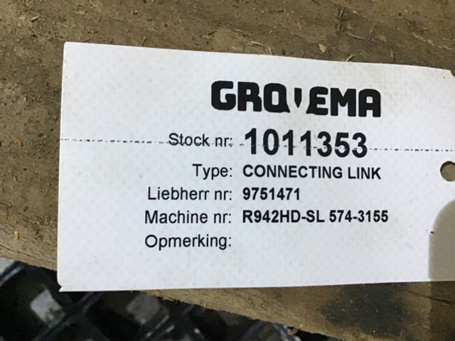 Bộ ghép nhanh Liebherr Connection Link: hình 11