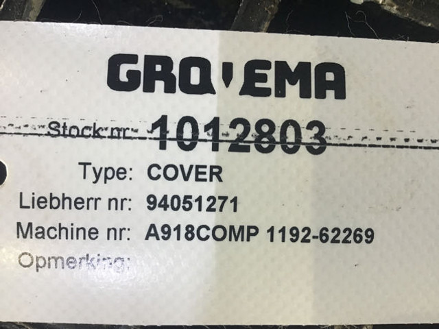 Liebherr Cover - Cản xe: hình 1 Liebherr Cover - Cản xe: hình 1