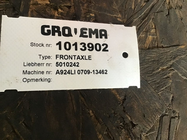 Liebherr Front Axle - Trục trước: hình 5 Liebherr Front Axle - Trục trước: hình 5