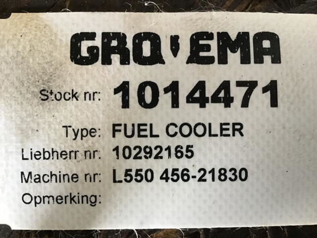 Liebherr Fuelcooler - Bộ tản nhiệt: hình 4 Liebherr Fuelcooler - Bộ tản nhiệt: hình 4