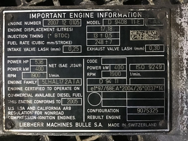 Liebherr Intakepipe - Ống nạp khí: hình 3 Liebherr Intakepipe - Ống nạp khí: hình 3