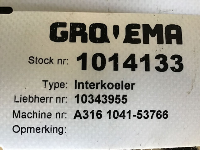 Bộ làm mát liên hợp Liebherr Intercooler: hình 8