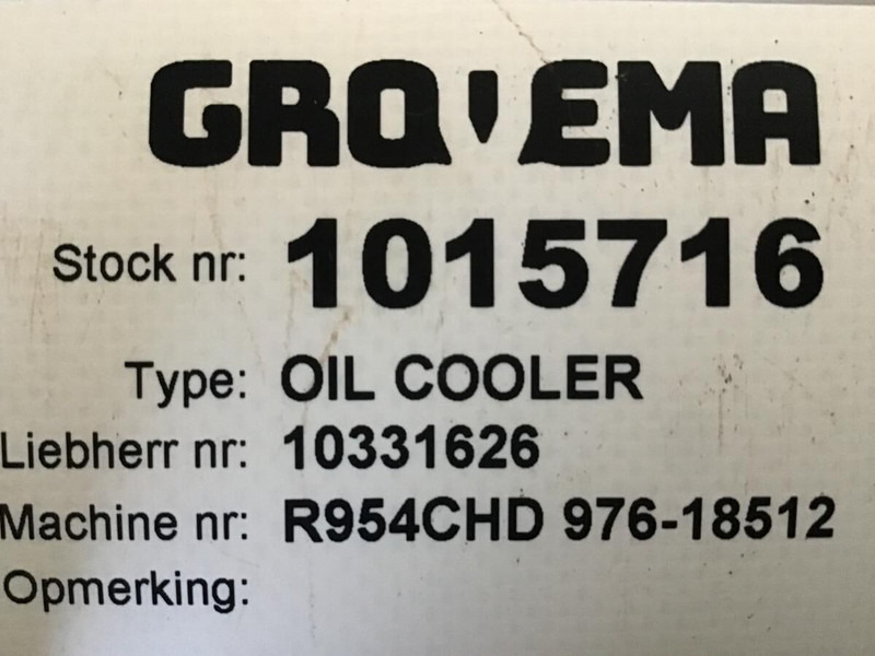 Liebherr Oilcooler - Bộ làm mát dầu: hình 1 Liebherr Oilcooler - Bộ làm mát dầu: hình 1