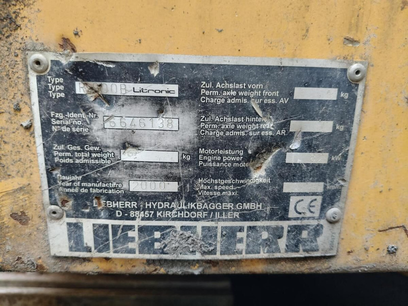 Liebherr R900B Li - Máy xúc bánh xích: hình 4 Liebherr R900B Li - Máy xúc bánh xích: hình 4