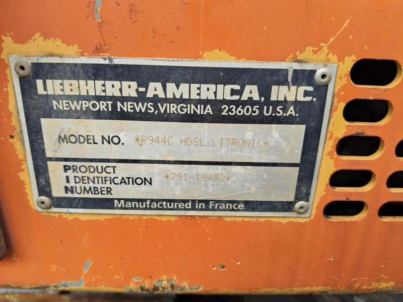 Liebherr R944C EW Litronic - Máy xúc bánh xích: hình 3 Liebherr R944C EW Litronic - Máy xúc bánh xích: hình 3