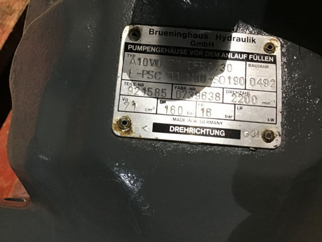 Rexroth A10V071 - Động cơ và các bộ phận: hình 3 Rexroth A10V071 - Động cơ và các bộ phận: hình 3