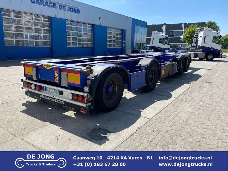 Broshuis 2Connect 2AKCC / 4 Axles / 3x Steering Axle / 2x Lift Axle - Xe chở container/ Sơ mi rơ moóc hoán đổi thân: hình 1 Broshuis 2Connect 2AKCC / 4 Axles / 3x Steering Axle / 2x Lift Axle - Xe chở container/ Sơ mi rơ moóc hoán đổi thân: hình 1