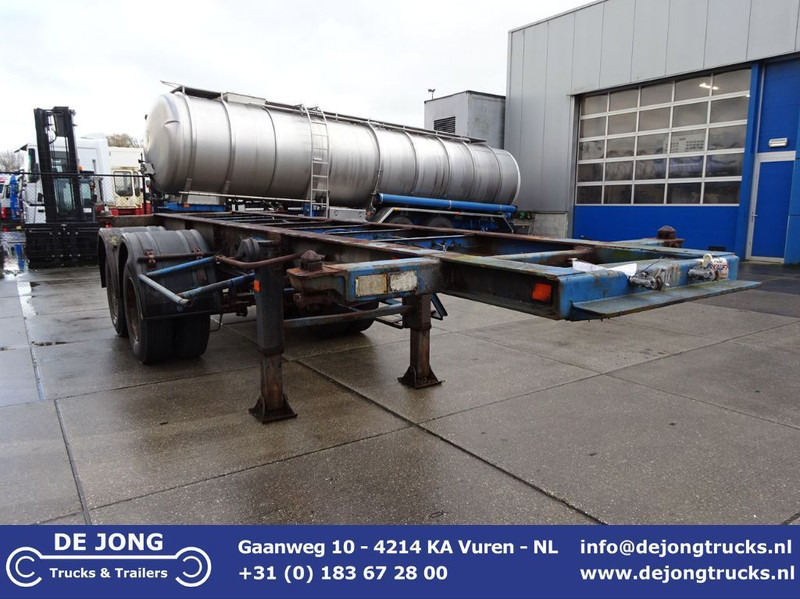 Groenewegen 20 FT Chassis / Steel Suspension / Double Tyres - Xe chở container/ Sơ mi rơ moóc hoán đổi thân: hình 1 Groenewegen 20 FT Chassis / Steel Suspension / Double Tyres - Xe chở container/ Sơ mi rơ moóc hoán đổi thân: hình 1