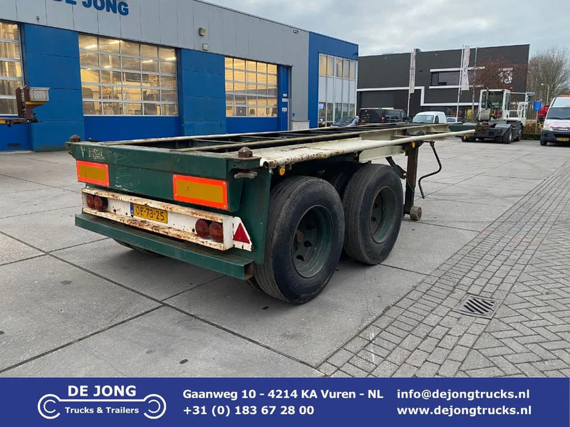 Groenewegen Container Chassis / 20 FT / BPW / Double Tyres - Xe chở container/ Sơ mi rơ moóc hoán đổi thân: hình 1 Groenewegen Container Chassis / 20 FT / BPW / Double Tyres - Xe chở container/ Sơ mi rơ moóc hoán đổi thân: hình 1