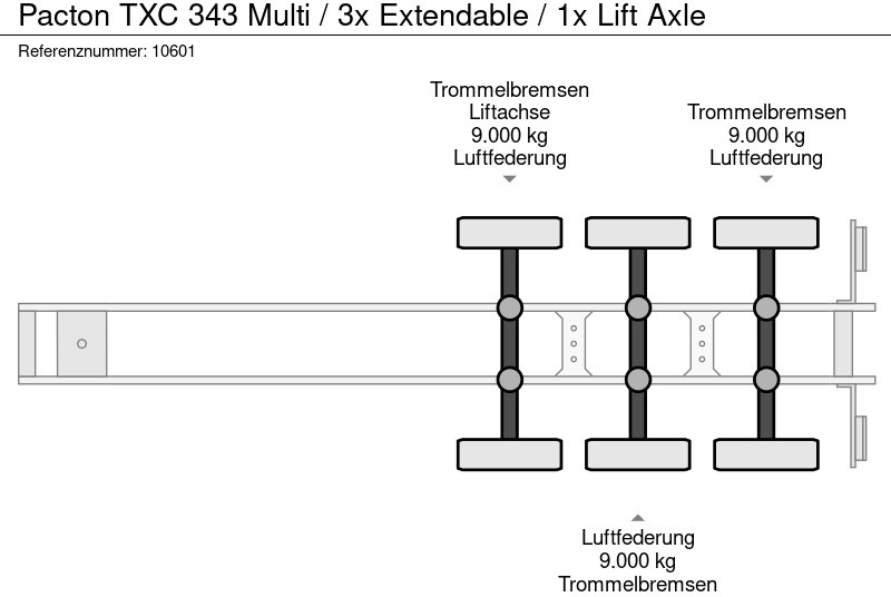 Cho thuê Pacton TXC 343 Multi / 3x Extendable / 1x Lift Axle Pacton TXC 343 Multi / 3x Extendable / 1x Lift Axle: hình 10