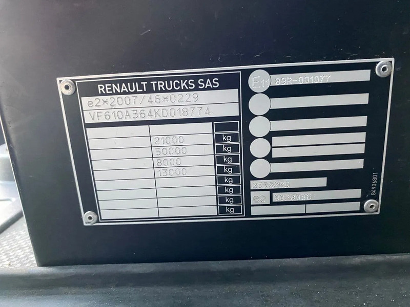 Xe đầu kéo Renault T HIGH 520 DTI 13 / 2x Tank / Full spoilers / Stand Airco: hình 14