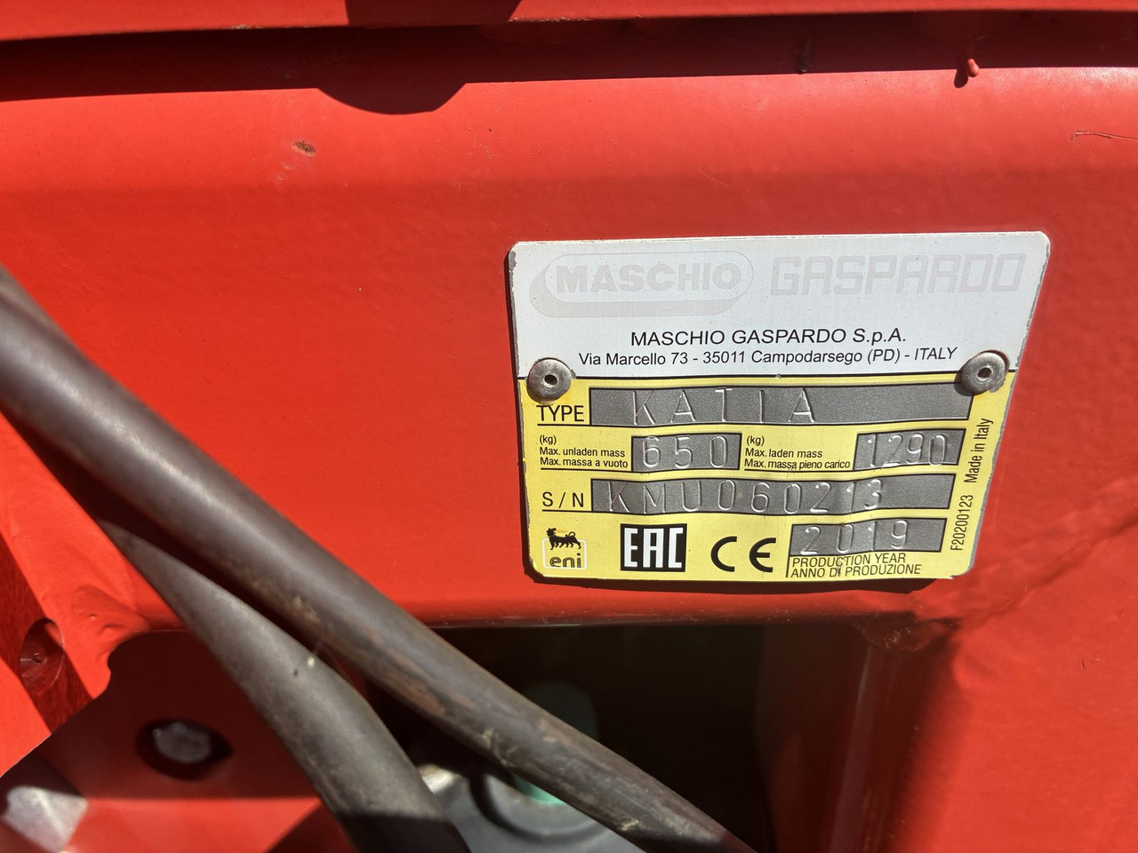 Maschio Maschio KATIA 650 - Dàn băm cỏ/ Mulcher: hình 2 Maschio Maschio KATIA 650 - Dàn băm cỏ/ Mulcher: hình 2