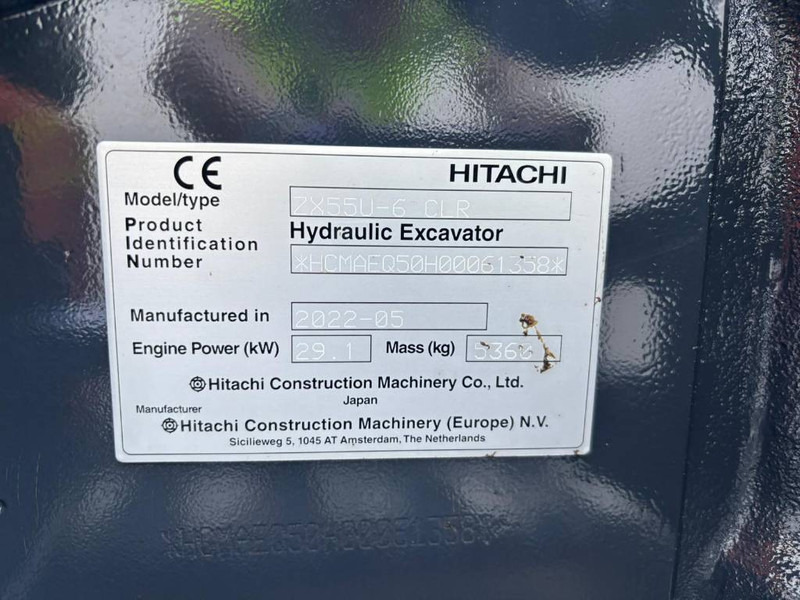 Hitachi ZX 55 U-6 CLR - Máy xúc mini: hình 5 Hitachi ZX 55 U-6 CLR - Máy xúc mini: hình 5