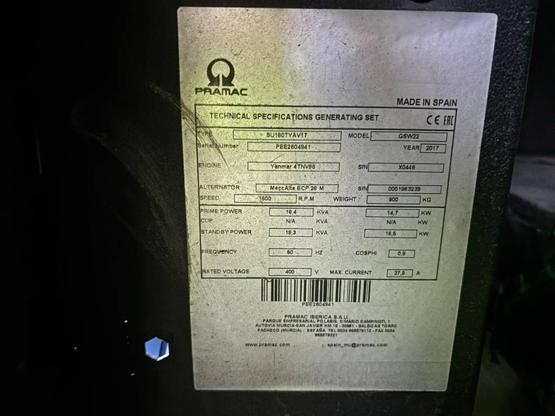 Pramac GSW 22 - Pump Trailer - Bộ phát điện: hình 5 Pramac GSW 22 - Pump Trailer - Bộ phát điện: hình 5