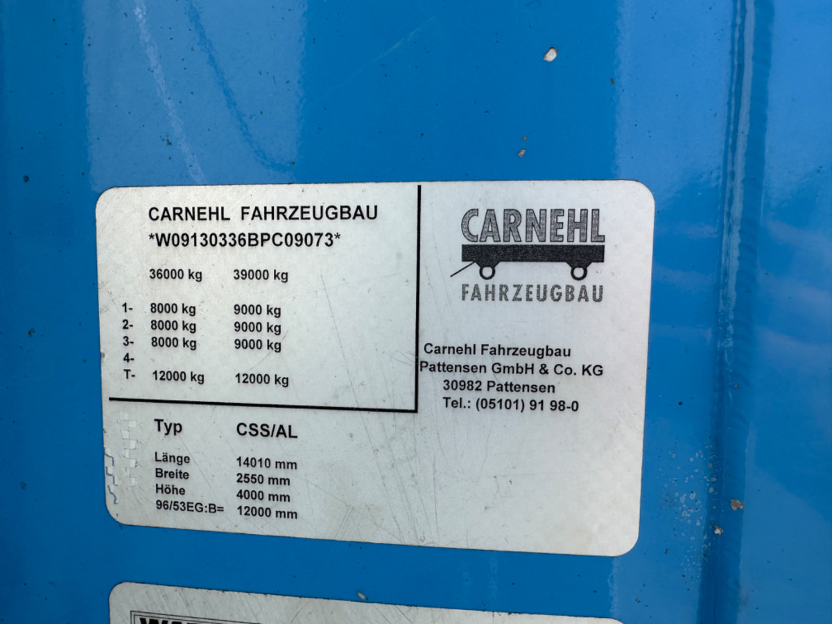 CARNEHL CSS/AL 93m3 - Sơ mi rơ moóc hộp kín: hình 3 CARNEHL CSS/AL 93m3 - Sơ mi rơ moóc hộp kín: hình 3