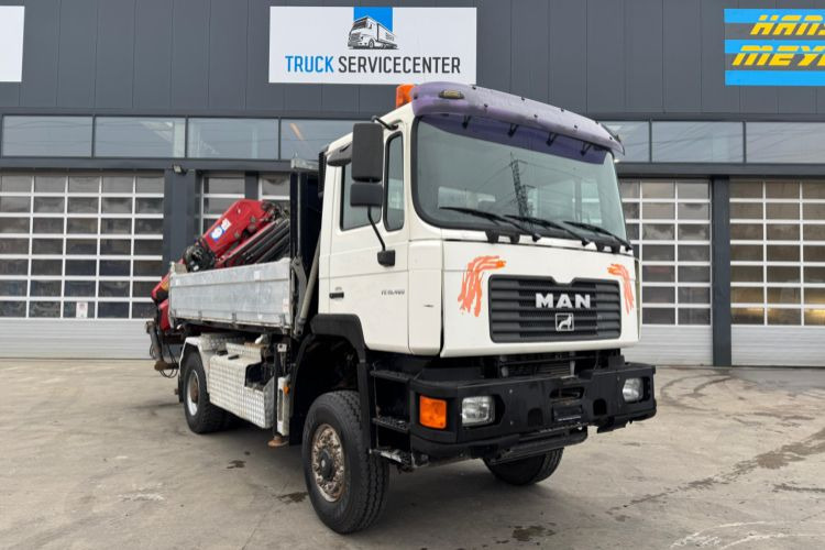 MAN 19.464 4x4 mit Kran HMF 2220-4 - Xe cẩu tự hành, Xe tải thùng lửng/ Phẳng: hình 4 MAN 19.464 4x4 mit Kran HMF 2220-4 - Xe cẩu tự hành, Xe tải thùng lửng/ Phẳng: hình 4