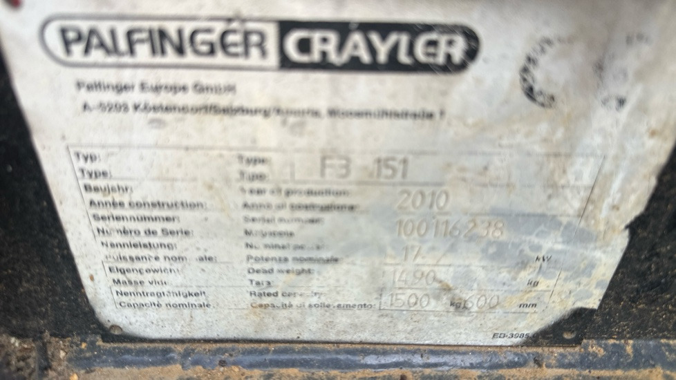 Xe nâng diesel PALFINGER F3 151: hình 14