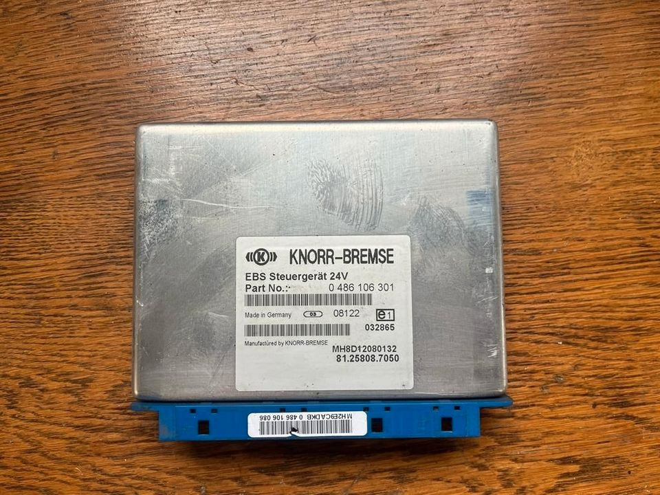 MAN KNORR BREMSE EBS Steuergerät 81.25808.7050 - ECU cho Xe tải: hình 1 MAN KNORR BREMSE EBS Steuergerät 81.25808.7050 - ECU cho Xe tải: hình 1