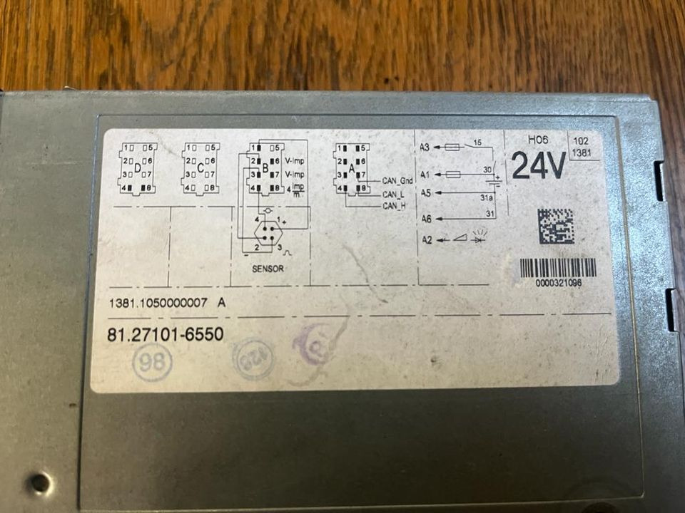 MAN TGA TGL Tachograph 81.27101-6550 - Máy đo tốc độ cho Xe tải: hình 2 MAN TGA TGL Tachograph 81.27101-6550 - Máy đo tốc độ cho Xe tải: hình 2