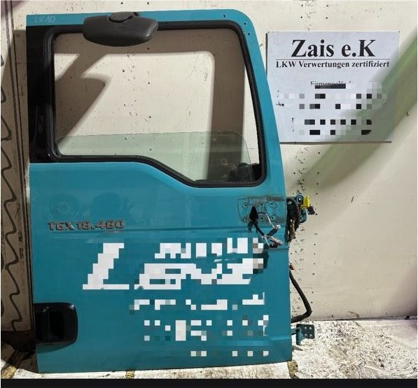 MAN TGX Beifahrertür, Tür Türkis, Innenverkleidung LN 10 - Cửa và phụ tùng cho Xe tải: hình 1 MAN TGX Beifahrertür, Tür Türkis, Innenverkleidung LN 10 - Cửa và phụ tùng cho Xe tải: hình 1