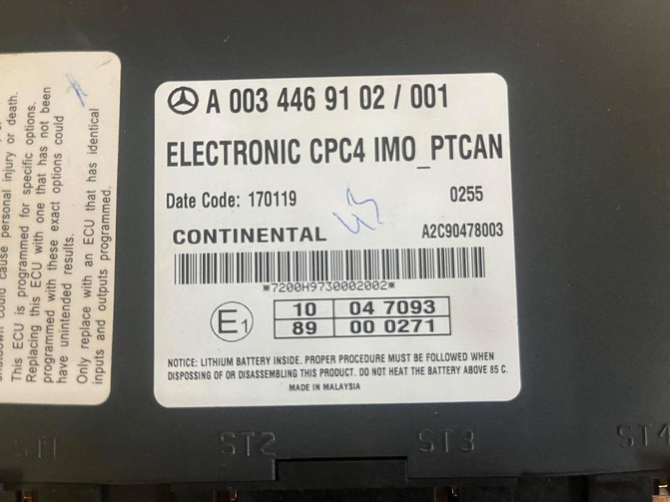 Mercedes Actros MP5 CPC4 Continental Steuergerät A0034469102 - ECU cho Xe tải: hình 3 Mercedes Actros MP5 CPC4 Continental Steuergerät A0034469102 - ECU cho Xe tải: hình 3