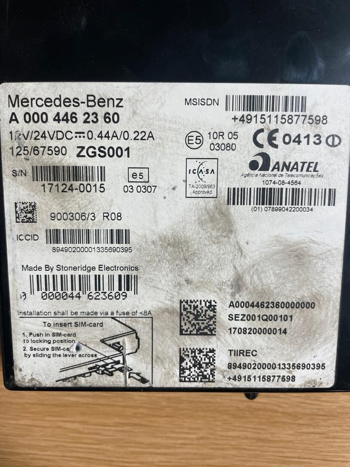 Mercedes-Benz Actros Tachograph FLEETBOARD A0004462360 - Máy đo tốc độ cho Xe tải: hình 3 Mercedes-Benz Actros Tachograph FLEETBOARD A0004462360 - Máy đo tốc độ cho Xe tải: hình 3