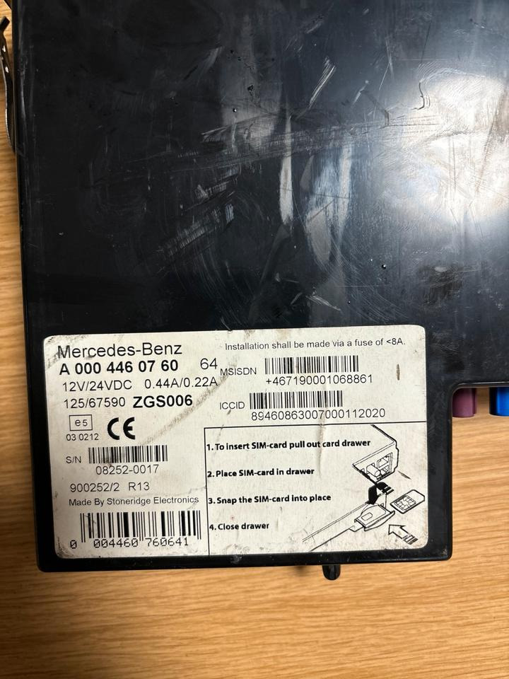 Mercedes-Benz FLEETBOARD ADVANCED Tachograph A0004460760 - Máy đo tốc độ cho Xe tải: hình 2 Mercedes-Benz FLEETBOARD ADVANCED Tachograph A0004460760 - Máy đo tốc độ cho Xe tải: hình 2