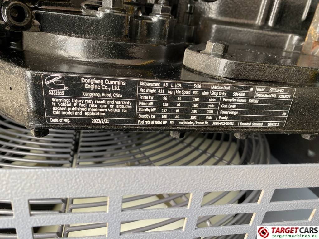 Bộ phát điện mới Atlas Copco QES100 Diesel 100KVA Generator 400/230V Unused: hình 13