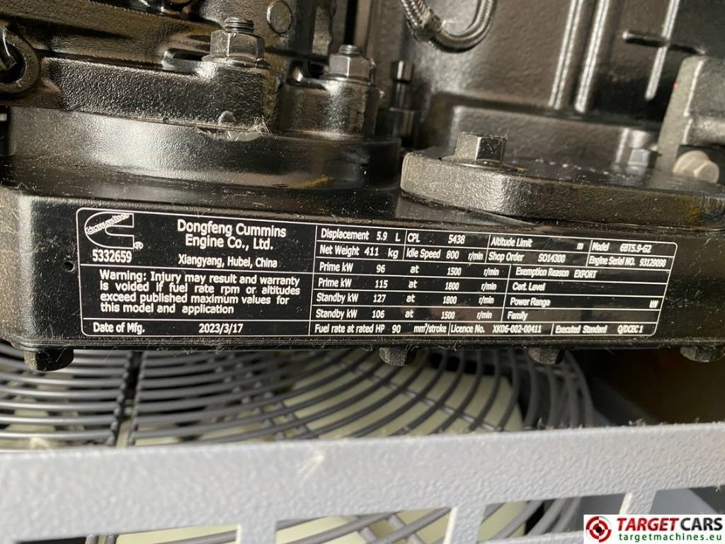 Bộ phát điện mới Atlas Copco QES100 Diesel 100KVA Generator 400/230V Unused: hình 13