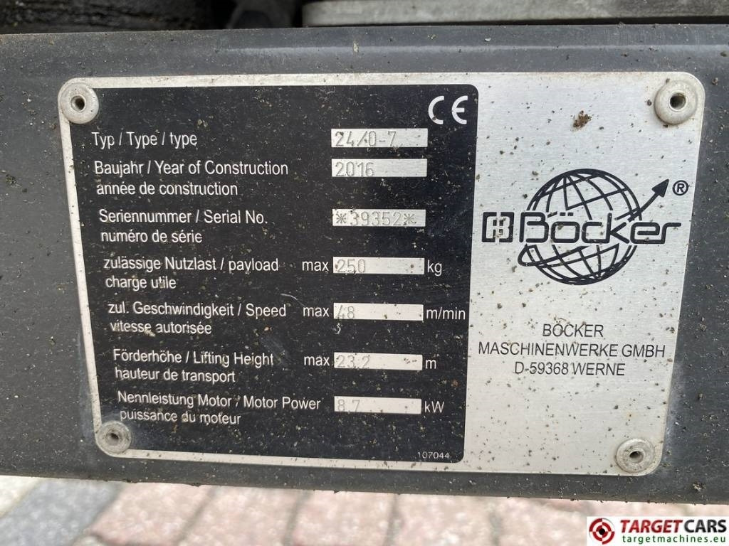 Cho thuê Böcker Boecker HD24/0-7 Material Trailer Lift 2320cm  Böcker Boecker HD24/0-7 Material Trailer Lift 2320cm: hình 10
