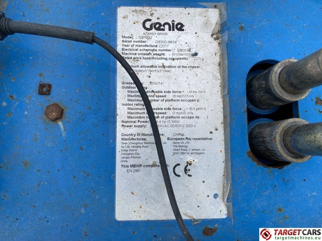 Cho thuê Genie GS-1932 Electric Scissor Work Lift 779cm  Genie GS-1932 Electric Scissor Work Lift 779cm: hình 10