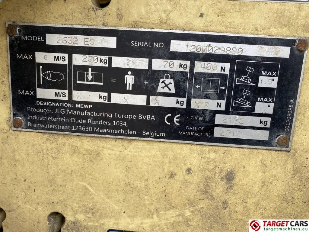 Máy nâng người hình kéo JLG 2632ES Electric Scissor Work Lift 977cm: hình 10 Máy nâng người hình kéo JLG 2632ES Electric Scissor Work Lift 977cm: hình 10